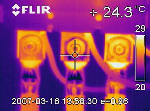 lsst sich mittels Thermographie ein Vergleich der drei Anschlsse untereinander sehr gut durchfhren