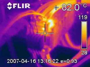die sich auf dem IR Bild dann noch aussagekrftiger darstellt